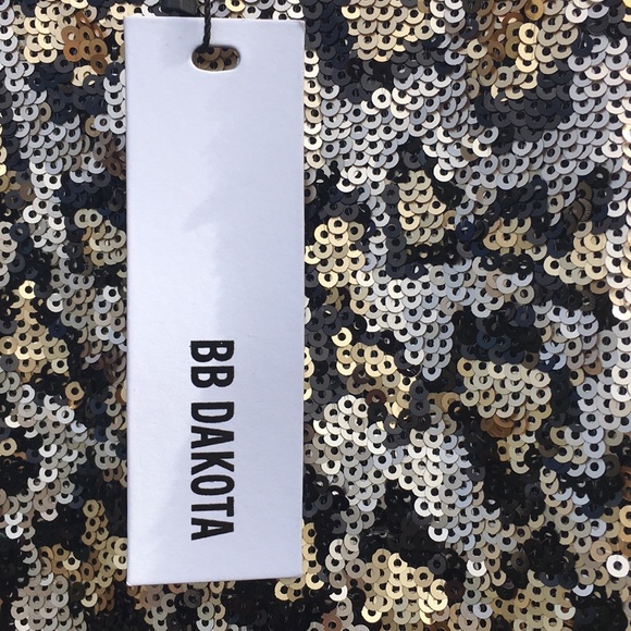 BB Dakota Dresses & Skirts - BB Dakota dress cheetah sequin sz 6